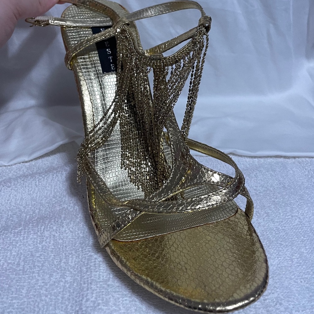 Gold Party Heels